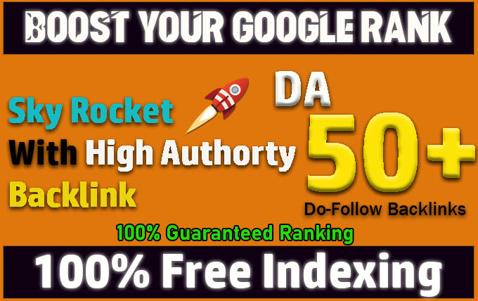 I will 50 high quality dofollow SEO backlinks high da authority white hat link building