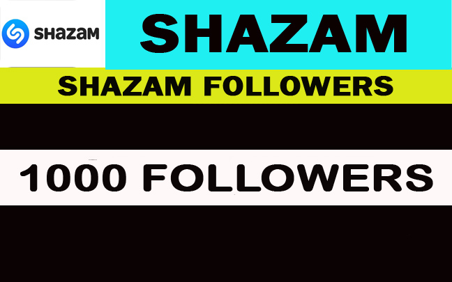 1000 Shazam Followers real, Nondrop, Safe