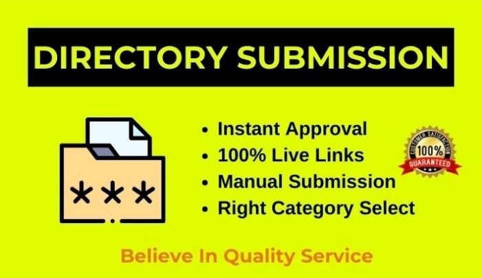 I will do Instant Approval 100 Directory Submissions manually for website ranking