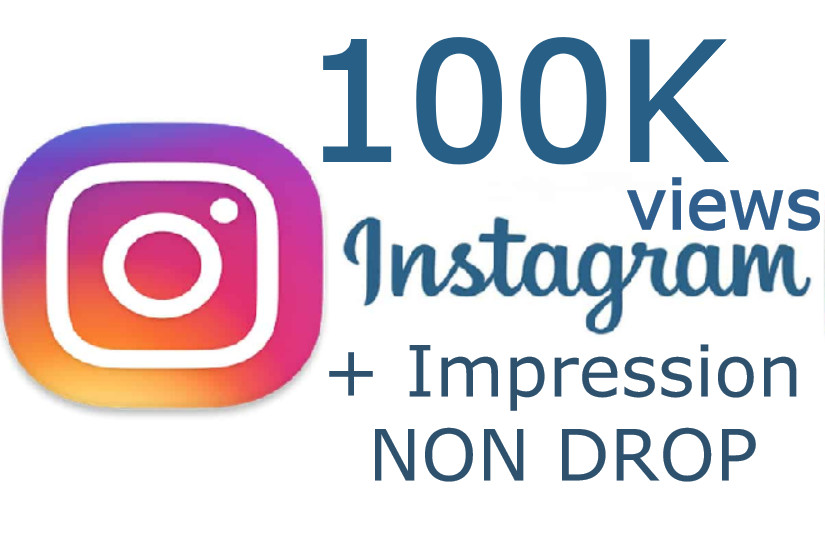 100K Instagram video view + Impression [USA or Worldwide] NON DROP