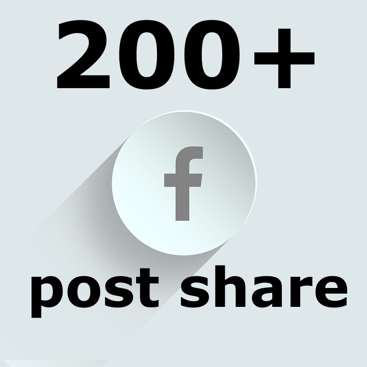 Add 200+ real human shares to any Facebook post