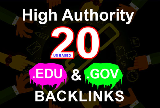 Build 20+ US Based EDU. GOV Authority High PR Backlinks