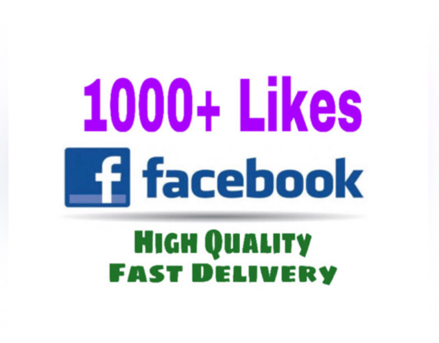 Add 1000+ Likes (Real) on Facebook photo or Video post. Instant, Non drop & fast delivery .