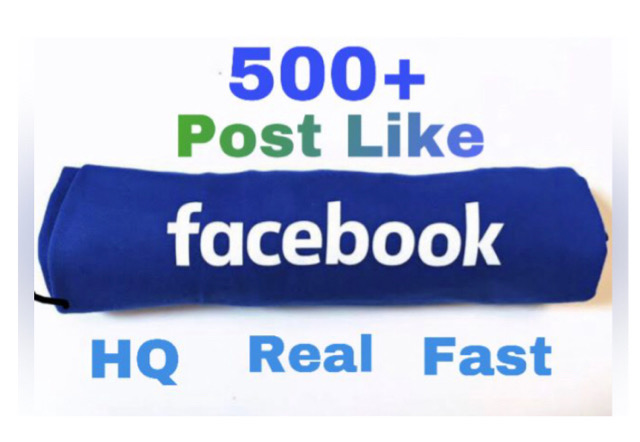 Add 500+ Likes (Real)on Facebook photo or video post . Non drop & Fast delivery !