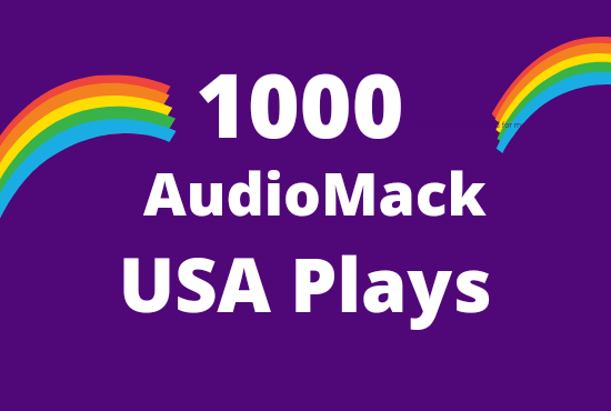 I will add 1000 Audiomack USA Plays lifetime guaranteed Audiomack Plays Promotion