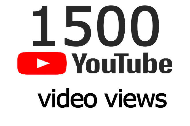 1500 Youtube Real views with 100 likes and 10 random comments Non-drop guaranteed