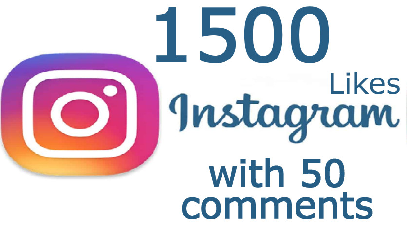 1500 Instagram post likes with 50 random comments real and non drop