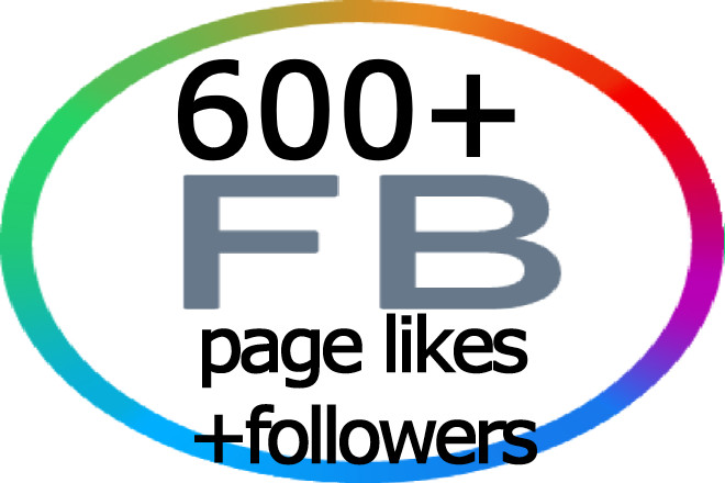 600+ Facebook Fan Page Likes+Followers 100% real and active