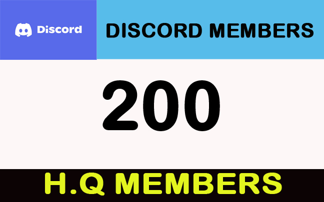 200 Discord H.Q and stable Members/Invites