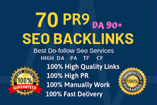 75 High quality powerful seo backlinks 50PR-9, 20 EDU DA- 80-100 better for SERP result