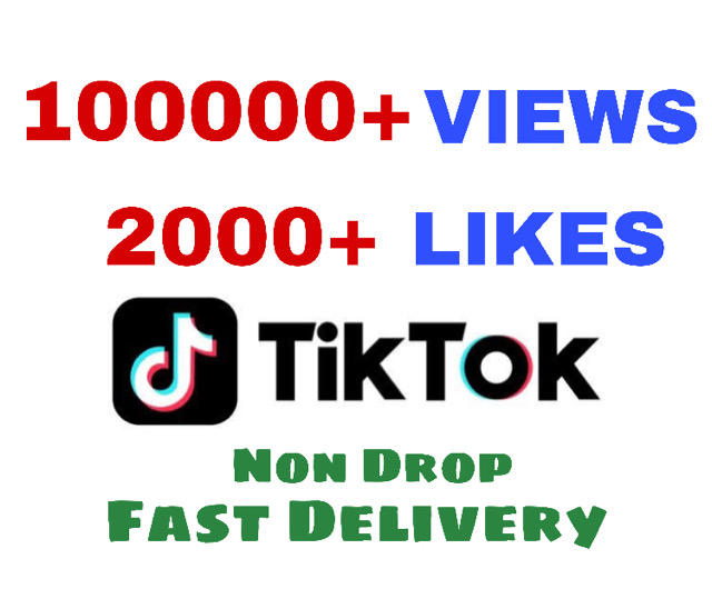 Add 100000+ Views and 2000+ likes to your TikTok videos . Fast and Non drop!