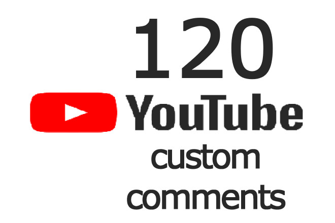 upto 120 Youtube custom comments non drop