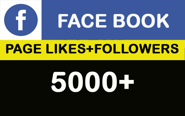 5000+ Facebook Profile or Page Likes+Followers