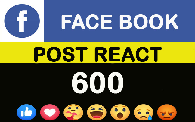 600 Facebook Post Likes, Reaction Lifetime