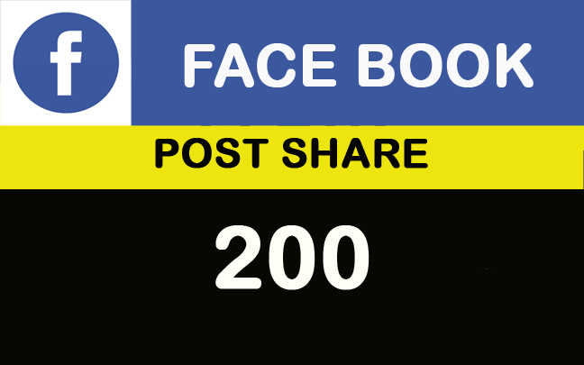200 Facebook Post Share Lifetime guarantee