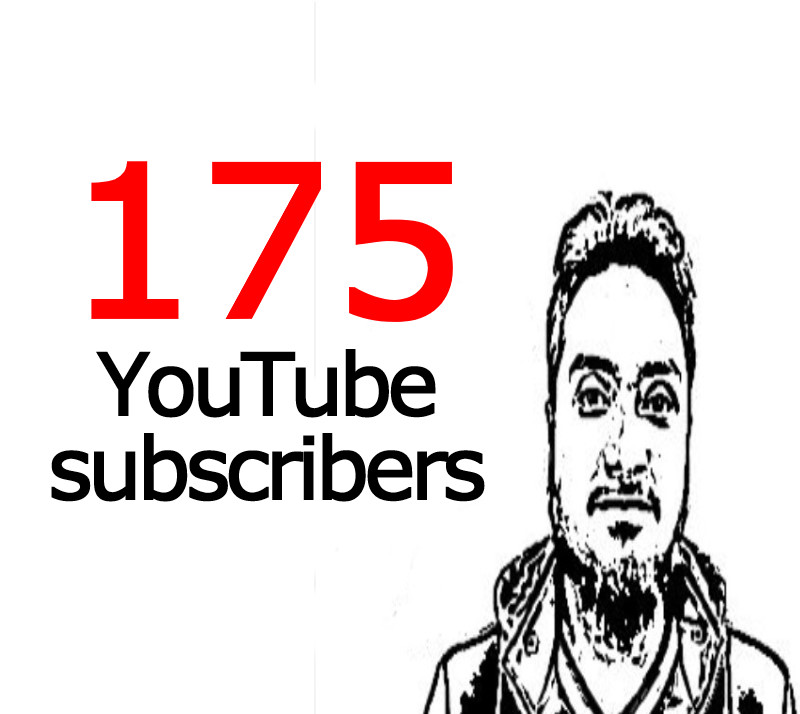 get 175 YouTube Subscribers NON DROP Guaranteed