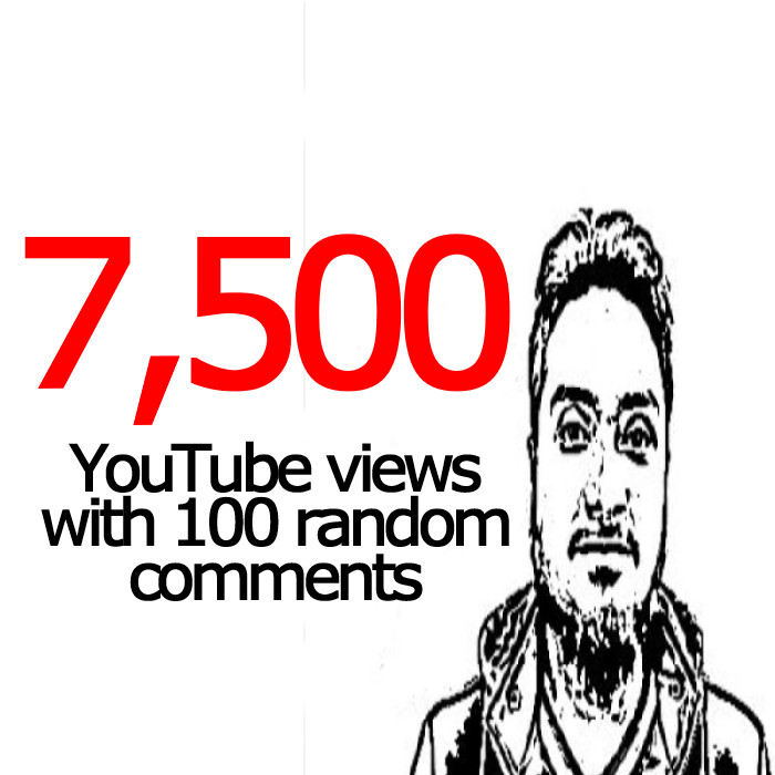 Add 7500 YouTube views Lifetime Guaranteed and 100 comments