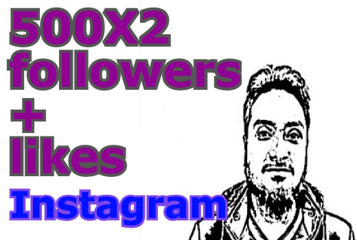 500 permanent Instagram followers and 500 post likes