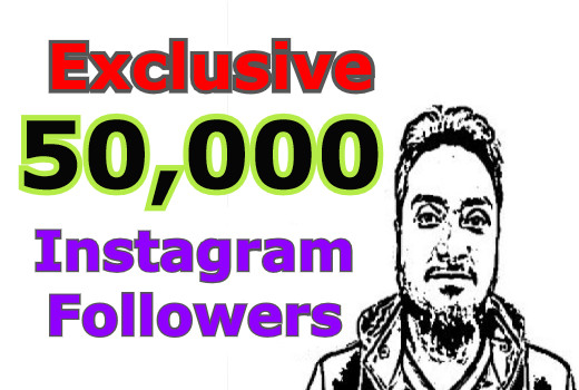 Exclusive 50,000 Instagram Real followers