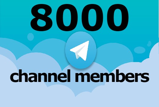 8000 telegram channel members non drop