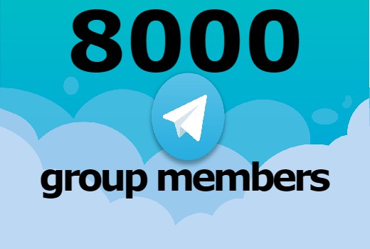 8000 telegram group members non drop