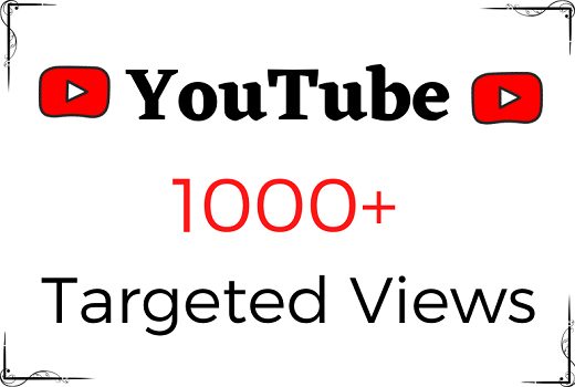 Get 1000+ USA Targeted Non Drop Views Life Time