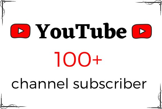 Real 100 YouTube Channel Subscribers