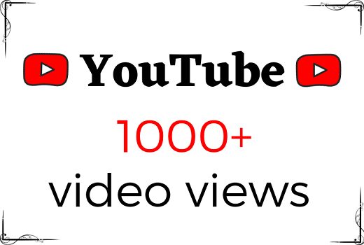 HQ 1000+ Non Drop YouTube Video Views