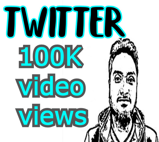 Exclusive 100K real twitter video views