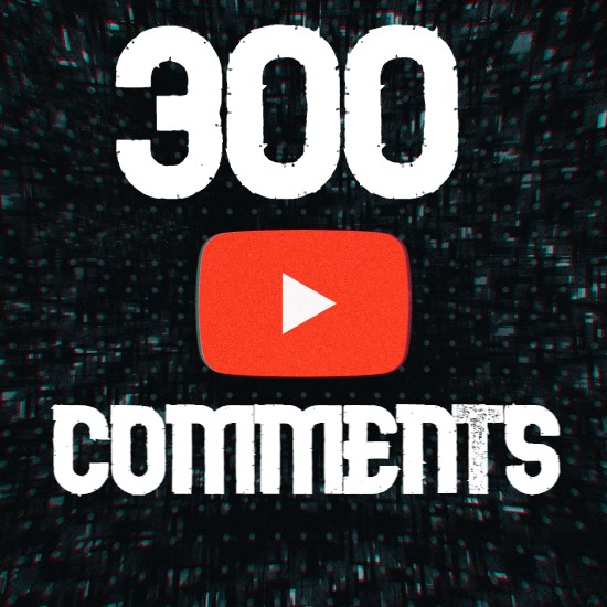 300 random or custom comments for YouTube video