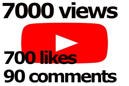 7000 YouTube Video Views with 700 Likes and 90 comments, Non Drop Guaranteed