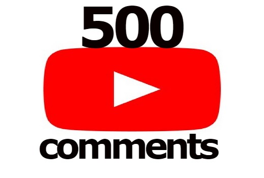 500 random or custom comments for YouTube video