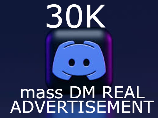 30K Discord mass DM REAL ADVERTISEMENT