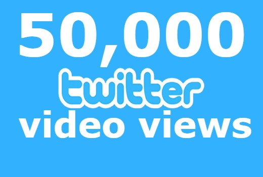 50K Twitter video views Instant start