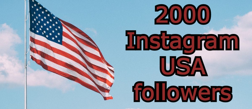 2000 Instagram followers from USA people