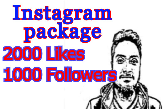 2000 Instagram Likes with 1000 Followers