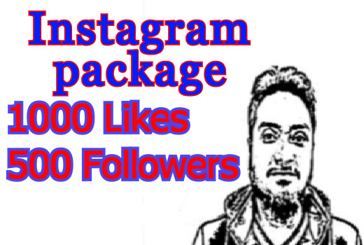 1000 Instagram post Likes with 500 followers