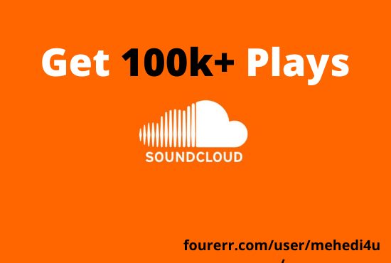 Get 100k+ SoundCloud Plays from USA accounts ||  Lifetime Guarantee || 100 % Permanent