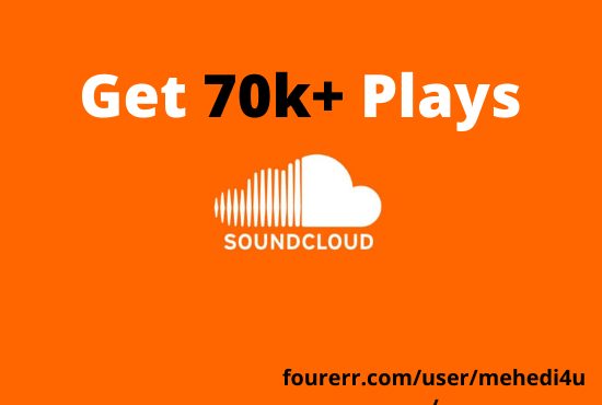 Get 70k+ SoundCloud Plays from USA accounts ||  Lifetime Guarantee || 100 % Permanent