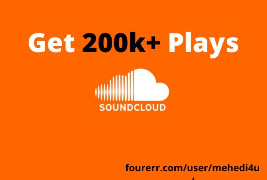 Get 200k+ SoundCloud Plays from USA accounts ||  Lifetime Guarantee || 100 % Permanent
