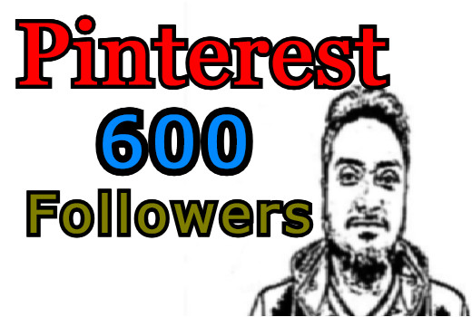 600 real and non drop Pinterest followers