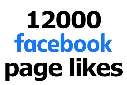 ADD you 12000+ Facebook page likes Lifetime Guarantee