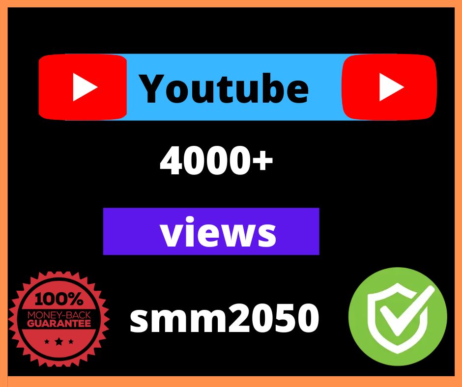 You will get 4000+ Youtube Video Views on YouTube channel + FREE 200+ Likess Life Time