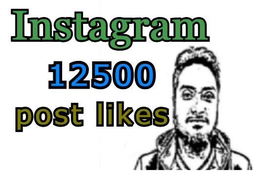 Get 12500 Instagram post likes non drop