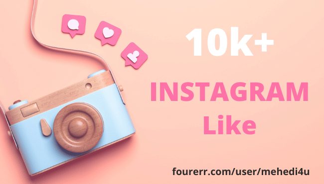 Get 10k+ Instagram Likes || Permanent || 100% original