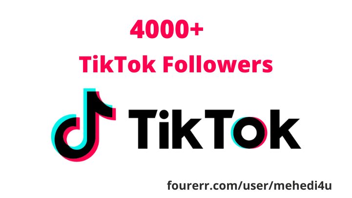 I will provide 4k+ real TikTok Followers || 100% original