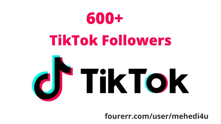 I will provide 600+ real TikTok Followers || 100% original