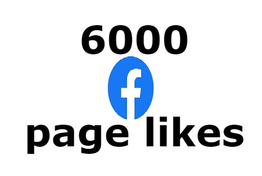 ADD you 6000+ Facebook page likes Lifetime Guarantee