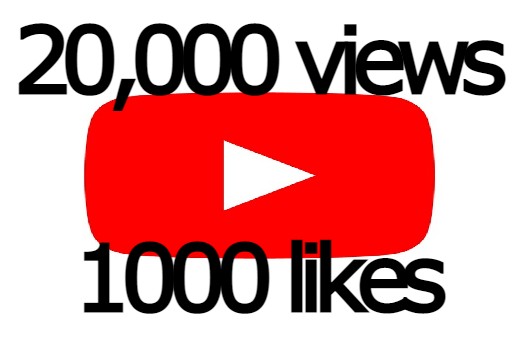 20K YouTube real Views with 1000 Likes
