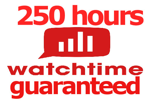 Get 250 hours YouTube watch-time for $5